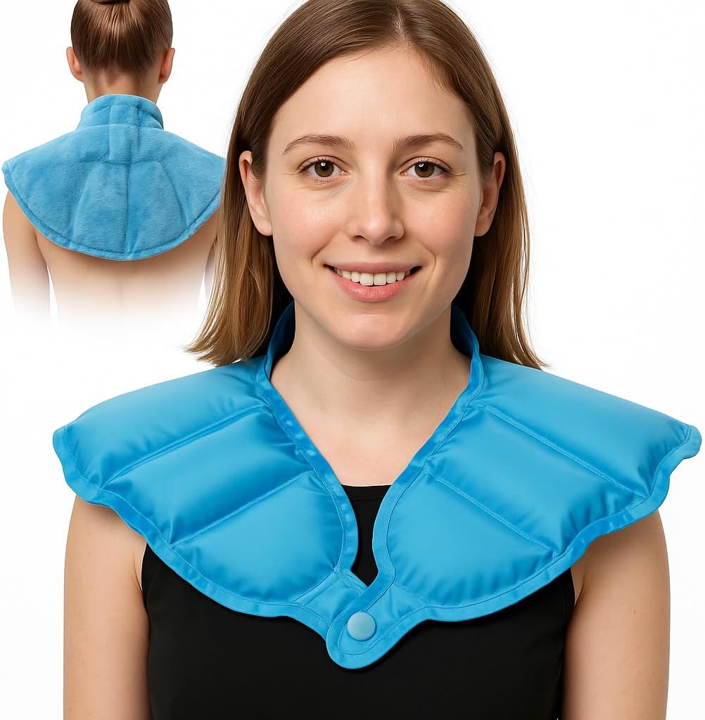 Ice Pack for Neck and Shoulders Upper Back Pain Relief, Large Gel Neck Ice Pack Wrap, Reuse Hot Cold Compress Therapy for Rotator Cuff Injury, Otok, Muscle Relaxing and Soothing