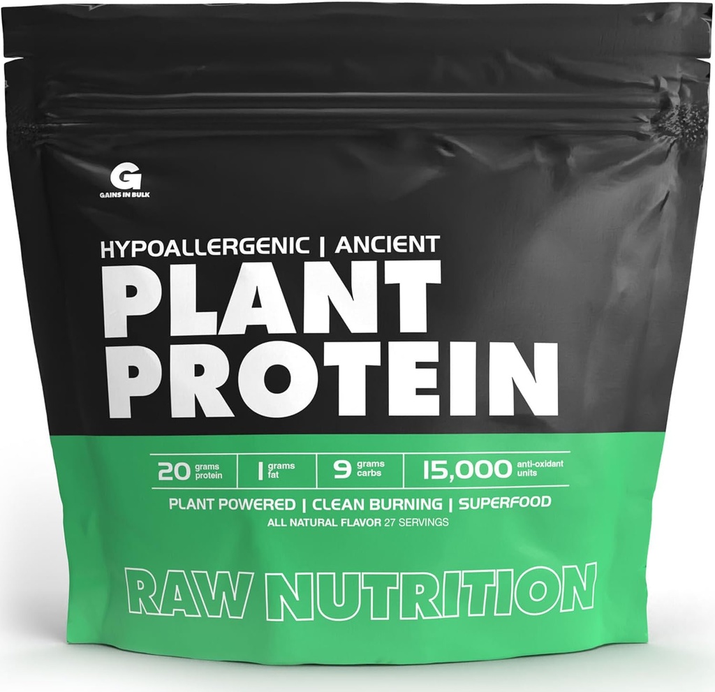 Zisk ve velkém, GIB Raw, Plant Powered Protein, Vegan Protein, 2.6 liber