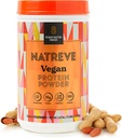 Natreve Vegan Protein Powder - 25g Plant Based Protein Powder with Probiotics and Amino Acids - Gluten Free Butter Parfait, 18 Servings