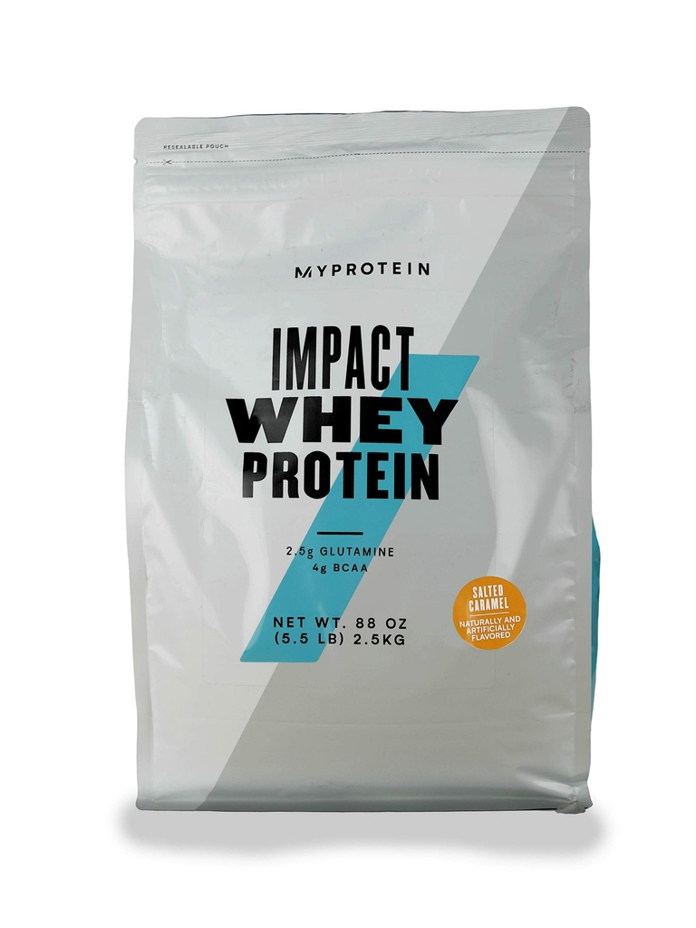 Myprotein - Impact Syrovátkové bílkoviny Powder Blend - Přirozeně ochucený nápoj Mix - Denní příjem bílkovin pro vynikající výkon - Slaný karamel (5,5 kg, balení po 1)