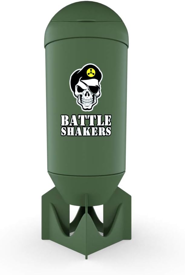 Battle Shakers Bomba 124; Vojenské Témata Shaker láhev 124; Leak- Proof protein Cup se skladovací kompartment 124; Mix Protein Powders & Více 124; Durable & Myčka nádobí Bezpečné 124; 20 Oz
