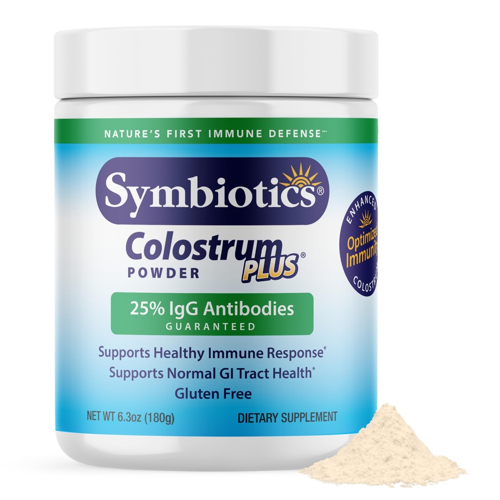 Symbiotika Colostrum Plus Příplatek pro podporu imunity, 6.3 Ounces (180 g)