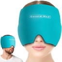 General Medi Bolest hlavy & Migréna Ledová kapsa, Studená terapie Migréna Relief Klobouk, Bolest hlavy Ledová Klobouk Studené Kompress, Skvělé pro Puffy Eyes, Napětí, Sinus & Stress Relief (modrá)