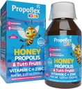 Beelife Bee Propolis Syrup Kid- Triple- Akce - Přírodní syrup, Brazilská zelená Propolis, Zinek, Bromelain, Vitamin C - Podpora imunity a zotavení - z Brazílie, Tutti Fruit Flavor, 150 ml