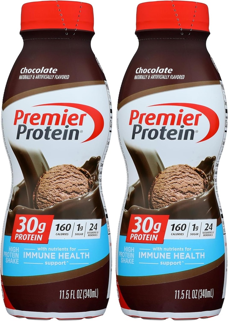 Premier Protein 30g Protein Shake, Chocolate, 11.5 fl oz (Balení po 2)