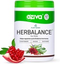 OZIVA Plant based HerBalance for PCOS CLANE124; PCOS dodatek pro ženy pro hormonální rovnováhu a lepší menstruační cyklus CLANE124; PCOS Drink with Inositol, Shatavari, Chasteberry, Ashoka Certified Clean & Vegan, 250g