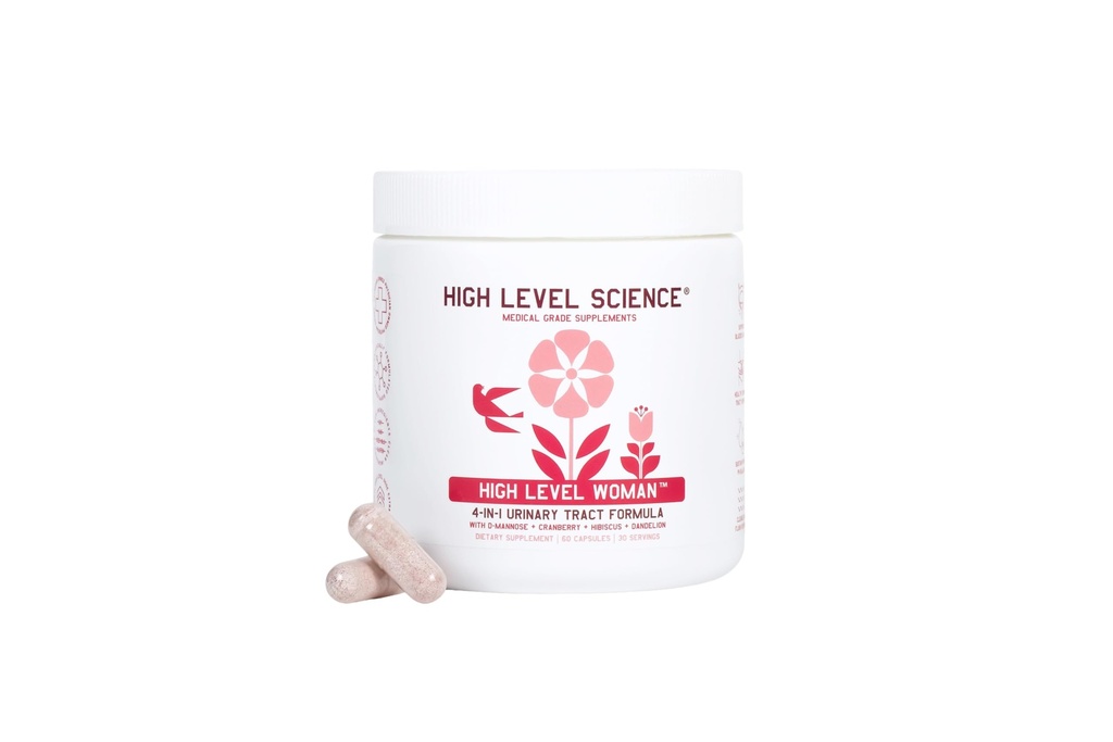 Vysoká úroveň D- Mannose 1000mg, Močová Trakt & močová měchýř Podpora zdraví, D Mannose doplňky pro ženy, Cranberry, Hibiscus & Dandelion, Utri Cleanse, 60 Kapsle, Vegetariánské, Gluten zdarma