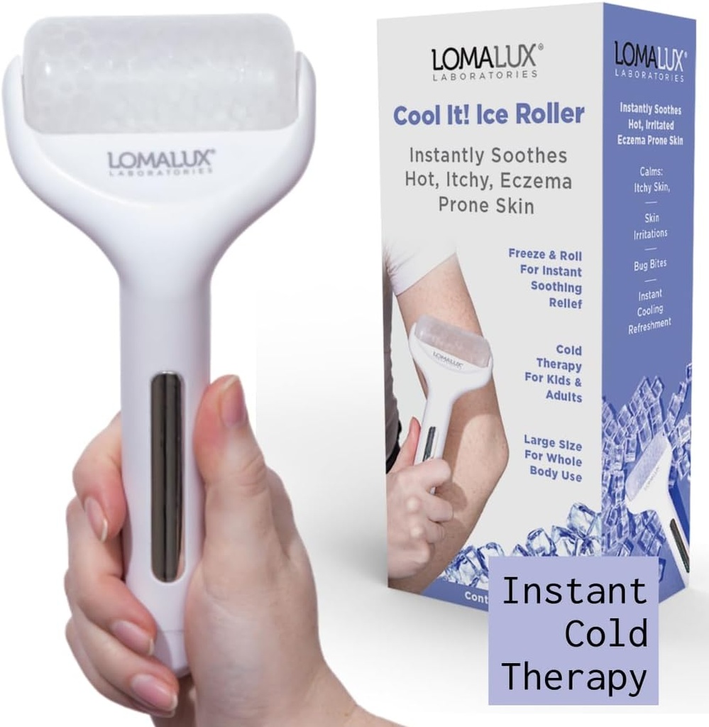 Loma Lux Cool IT! ICE Roller - celé tělo studená terapie dočasně ulevuje pleti, podráždění kůže, ekzém, kožní vyrážky, drobné popáleniny, spálení sluncem