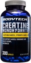 BODYTECH tvorové monohydrát Kapsle mikronizovaný podporuje svalovou sílu, hmotnost a vytrvalost (300 Kapsle)
