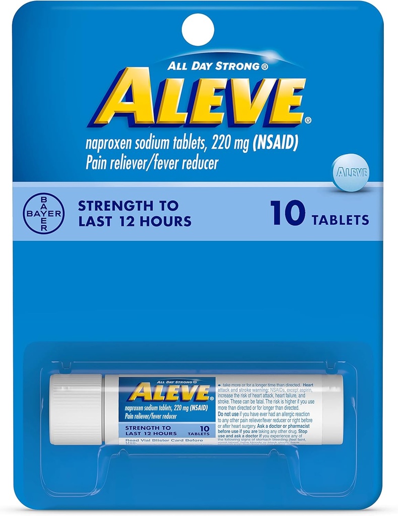 Aleve Pain Reliever / Reducer Horečka tablety, 220 mg 10 ea (balení po 3)