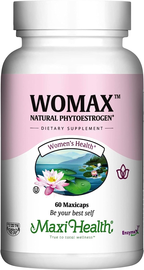 Menopauza Doplňky pro ženy horké návaly & noční pocení - Hormon Balance, Menopauza Relief pro ženy & Perimenopauza Podpora - s Black Cohosh, DIM & Red Clover - Womax - 60 Ct