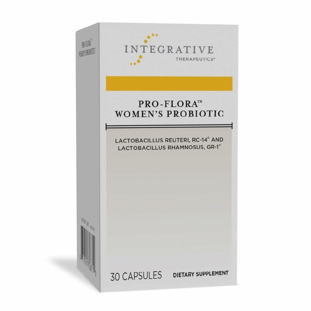 Integrační terapeutika Pro- Flora Ženské Probiotika - Vaginální zdraví Probiotika - Podporuje Urogenitální zdraví žen * - Bezlepkové - 30 Kapsle (30 Kapsle)