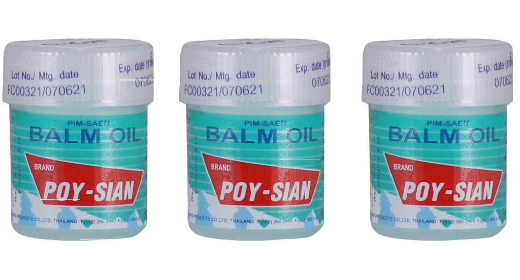 POY- SIAN Thai Pim- Saen Cotton Nasal Inhaler 8 ml (balení po 3 ml)