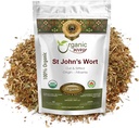Organic Way St. John 's Wort Cut & Sifted (Hypericum perforatum) - Bylinný čaj 124; European Wild- Harvest CU124; Organic, Kosher & USDA Certified CU124; Vegan, Non GMO & Gluten Free CU124; Původ - Albánie (8 Oz)