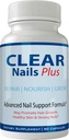 Clear Nails Plus Pills Dodatek - Pokročilé Unikátní růst vlasů Vitamíny a Minerály s Biotin - Gluten zdarma 60 Kapsle - Vlasová lasa kůže a hřebíky Extra Pevnost Formule růstový booster