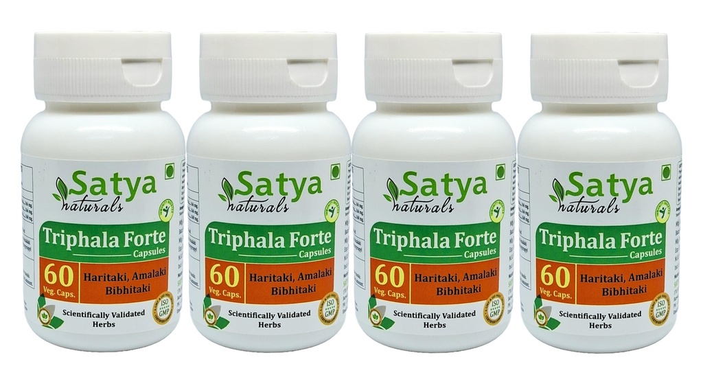 Triphala Forte Kapsle 500 mg. 60 Veg. Kapsle 124; Amalaki, Haritaki, Bibhitaki Extract Kapsle pro muže a ženy 124; Ayurvedic Herbal Supplement / Remedies Dublin 124; 10: 1 Forte (4 láhve 60 Kapsle)