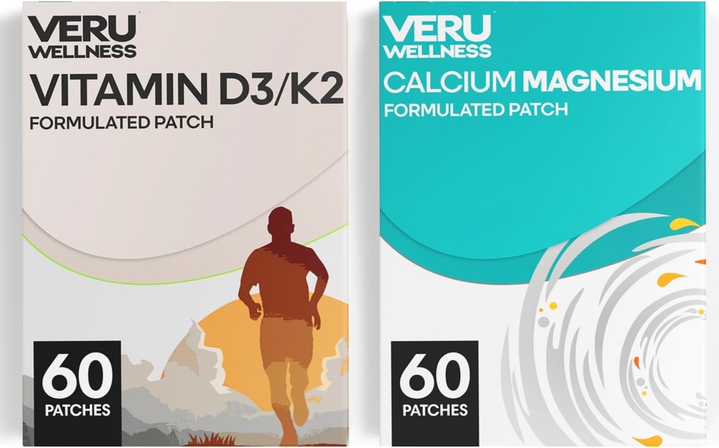 Kostní zdraví Kompletní Duo životní styl Záplaty Vita D3 / K2, hořčík vápenatý - Vlastní adhesive čas vydání Topical Patch, 8-10 hodin (60 den dodávky)