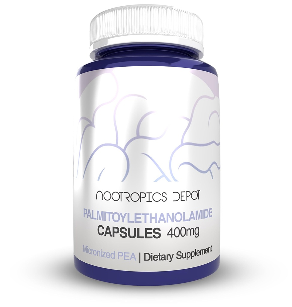 Nootropics Depot Palmitoylethanolamid Kapsle 124; Pea column 124; 400mg Pills 124; 30 Count combina124; Podporuje Nepohodlí Relief 124; Promotes Joint Function
