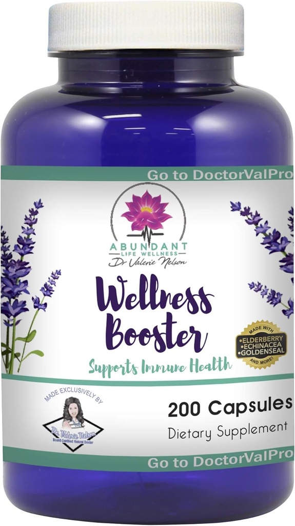 Echinacea Elderberry Goldenseal & Více - 200 Caps - Wellness Boostery