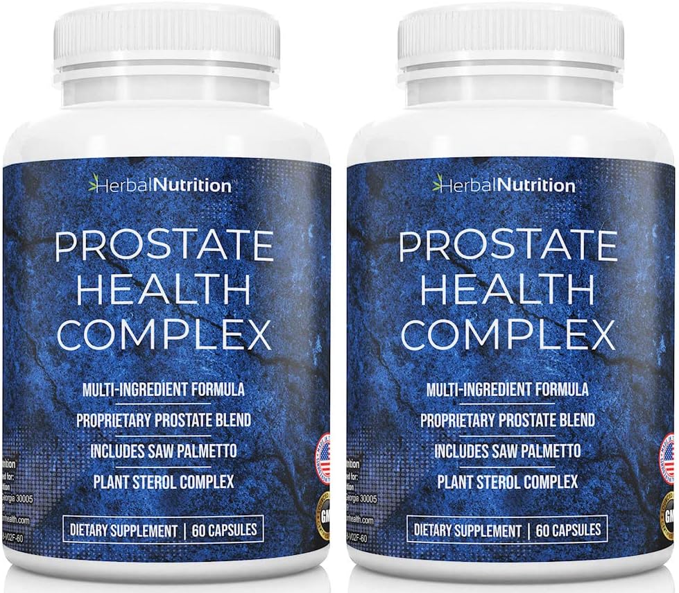 Prostate Zdravotní dodatek pro muže Komplex s pilou Palmetto Multi- Ingredience Formule, 30 Synergistické vitamíny & Byliny na podporu prostaty a moči Tract zdraví, Dvě láhve balení 40 den dodávky!