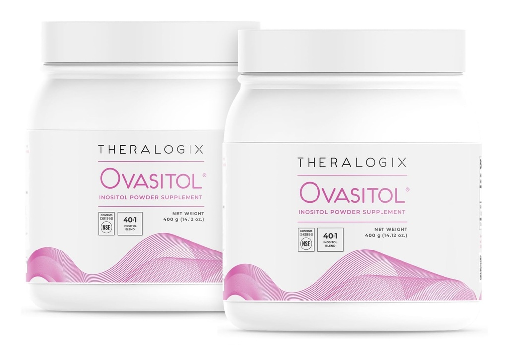 Theralogix Ovasitol Inositol Powder - 180- Day Supply - Myo- Inositol & D- Chiro Inositol for Hormon Balance & Ovarial Function Support * - NSF Certified, (360 Servings), 28.24 Ounce (Pack of 2)