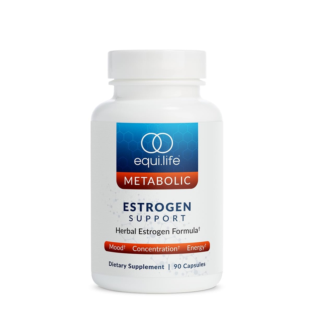 Estrogen Support, Herbal Blend Womens dodatek s Black Cohosh, Red Clover, a Gotu Kola pro celkové Wellness, Plant Based Formule pro denní podporu, Gluten Free, Non GMO, 90 Kapsle