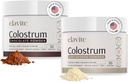 Bovinní Colostrum Powder (60 Serving) Bundle Grass Fed Colostrum pro ženy a muže - dodatek pro zdravé vlasy, kůže a nehty - Čokoláda & Neochucené - Vyrobeno v USA