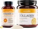 NatureWise Vitamin D3 5000iu (125 mcg) 1 rok dodávky pro zdravé svalové funkce zlepšené Collagen Peptides (45 Služeb) - Hydrolyzované typu I & III
