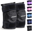 APEXUP Ice Pack for Knee Pain Relief, Large Reuse Wrap After Surgery, Flexible Gel Cold Pack for Injuries, Pain Relief for Back, Rameno, Loket, Ankle and Leg (Black, XXL, 2PK)