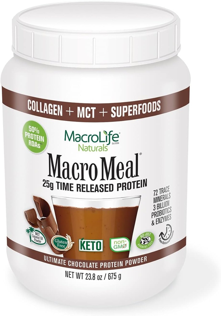 MacroLife Naturals MacroMeal Omni Protein - Čokoláda - 15 Služeb