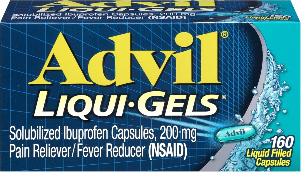 Advil Liqui- Gels Tekuté tobolky, 200 mg - 160 ct, balení po 2 ks