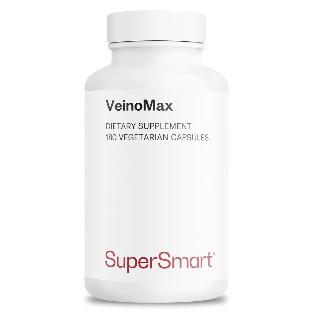 Supersmart - VeinoMax (Advanced Complex) - s Diosmin, Hesperidin, Horse Chestnut, Vitexin - Veterán dodatek 124; Non- GMO & gluten zdarma - 180 Vegetariánské kapsle