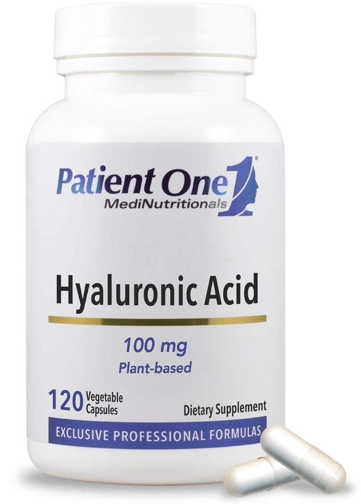 Pacient One Hyaluronic acid 100mg CLAS124; dodatek k podpoře hydratované, mladistvé kůže a společné zdraví * CLAS124; 120 Kapsle
