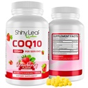 Shiny Leaf CoQ10 100mg - Žvýkací CoQ10 dodatek - Coenzym Q10 pro srdeční zdraví a energii - Přírodní Co Q 10 dodatek pro kardiovaskulární Wellness - 100mg Žvýkací tablety, 90 tablet, Made in USA