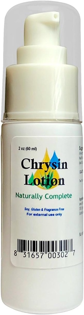Chrysin - Non- GMO - Nevoňavý - pro muže a ženy 2 oz. Láhev s čerpadlem