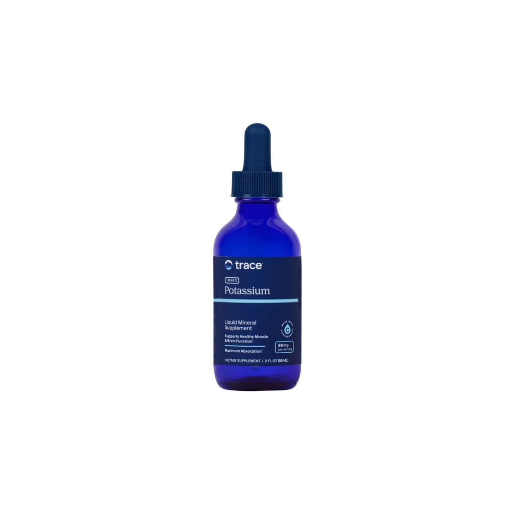 Stopy Minerály iontové draslík - Tekutý doplněk draslíku pro zdravé mozkové a svalové funkce - Nerve Support - Easy Absorption - Vegan - Non- GMO - Neochucené - 2 fl oz (32 Služeb)