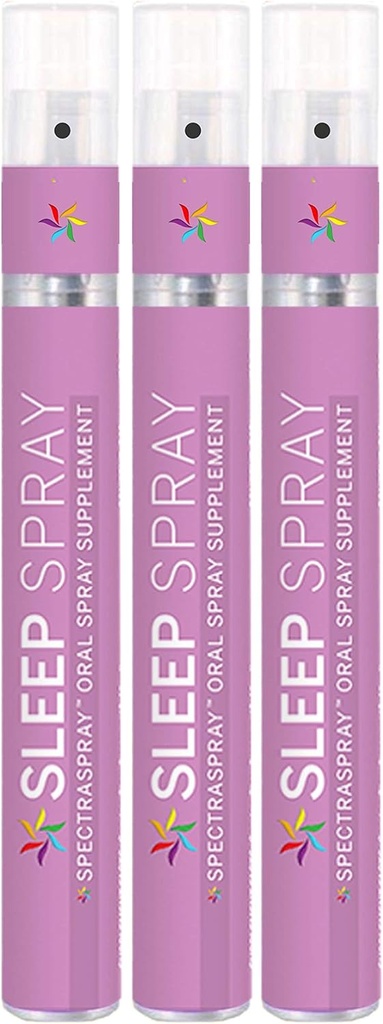 Spectrasover Sleep Support Spray Supplement 3 Pack - podporuje obnovu a dobrou noc spánku, 90 Servings of Fast acting Sleep Aid, 30 Day Supply per Spray