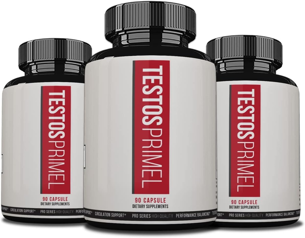 Testos Primel Advanced Formule, TestosPrimel pro svaly, Testoprime, 270 Kapsle, 3 měsíce Dodávka