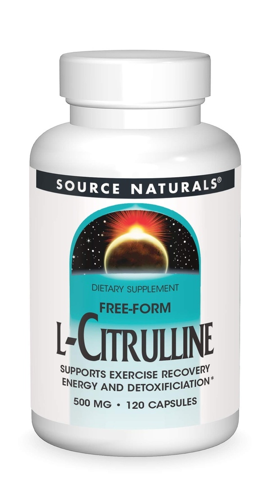 Zdroj Naturals L- Citrulline - Podporuje obnovu cvičení, energetiku a detoxikaci *, 500 mg - 120 Kapsle