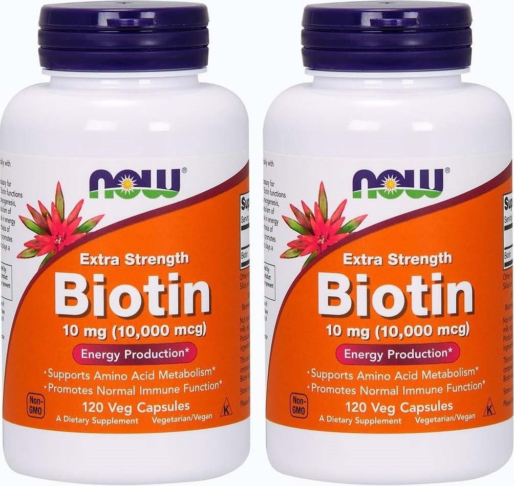 Foods Biotin 10 mg Extra síla 120 víček, balení po 2 ks