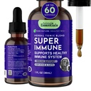 Zvířecí Essentials Super Imunní pro psy a kočky - Doplněk pro podporu imunitního systému, Echinacea, Eleuthero, Olive Leaf Extract, Liquid Drops - 1 Fl Oz