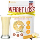 HARMONIFY Nahrazení stravy Shake pro ženy s vanilkovou flavorem, Keto Frşendly, Kosher Certfied Protein Powder, Pre & Probiotika pro snadné trávení, No Sukralosa Zahrnuto, 16,9 Oz
