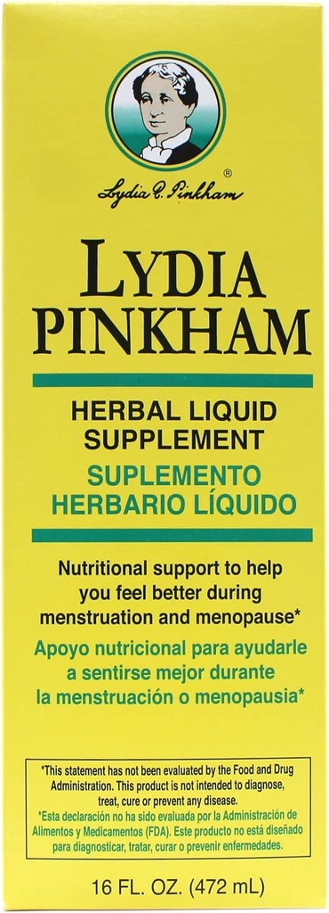 Lydia Pinkham Herbal Liquid, 16oz per Bottle