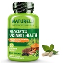 NATURELO Prostate & Urinary Health, Komplexní formule se Saw Palmetto, Pygeum, Tumeric, rostlinné steroly, brokolice a lykopenu, 60 Vegetariánských kapslí