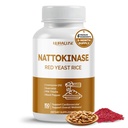 NATTOKINASE 11- in-1 Formule - s Red Yeast Rice Coenzym Q-10 Quercetin, Mléko Thistle, Resveratrol - Non- GMO, gluten- Free, Soy- Free