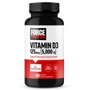 FORCE FACTOR Vitamin D3 5000 IU Softbels, High- potency vitamin D dodatek k podpoře imunity a zdraví kostí, Premium Quality, No Preservativs, 120 Softbels
