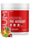 RAW Essential Pre- Workout Powder (Fruit Burst) - Chris Bumstead Sports Nutrition Dodatek pro muže a ženy - Předcvičení Energy Powder s kofeinem, L-Citrulline, L-Tyrosin, Beta Alanin Blend