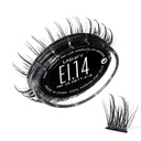 Lashify Extrémní led 14mm Gossamer DIY Eyelash rozšíření znovu vyplnit, první někdy dual- fibered lash, který nabízí jak tenké a tlusté fibrily, černé, snadné falešné řasy