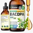 BIO KRAUTER Bacopa Monnieri dodatek Liquid - Brahmi Brahmi - Alkohol & cukr Liquid Bacopa Herb Drops 4 Fl.Oz.