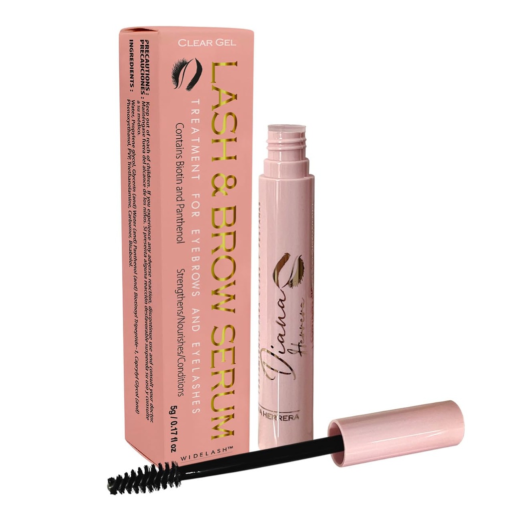 DIANA HERRERA "" Brow and lash zesiling sérum pro silnější, a plnější vzhled, výživné, posílení, a klimatizace vzorec, transparentní, 0,17 fl oz (5 ml) "."